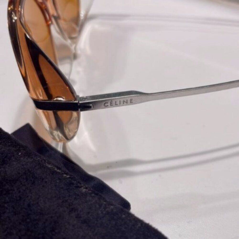Celine 56mm Designer Sunglasses orange - Picture 7 of 9